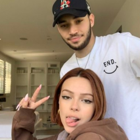 Adin Ross with his ex-girlfriend, Pamela Gheriafi.